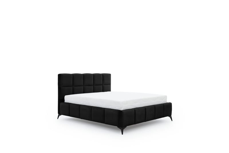 Kamble Sengeramme med Oppbevaring 160x200 cm - Svart - Møbler - Senger - Sengeramme & sengestamme