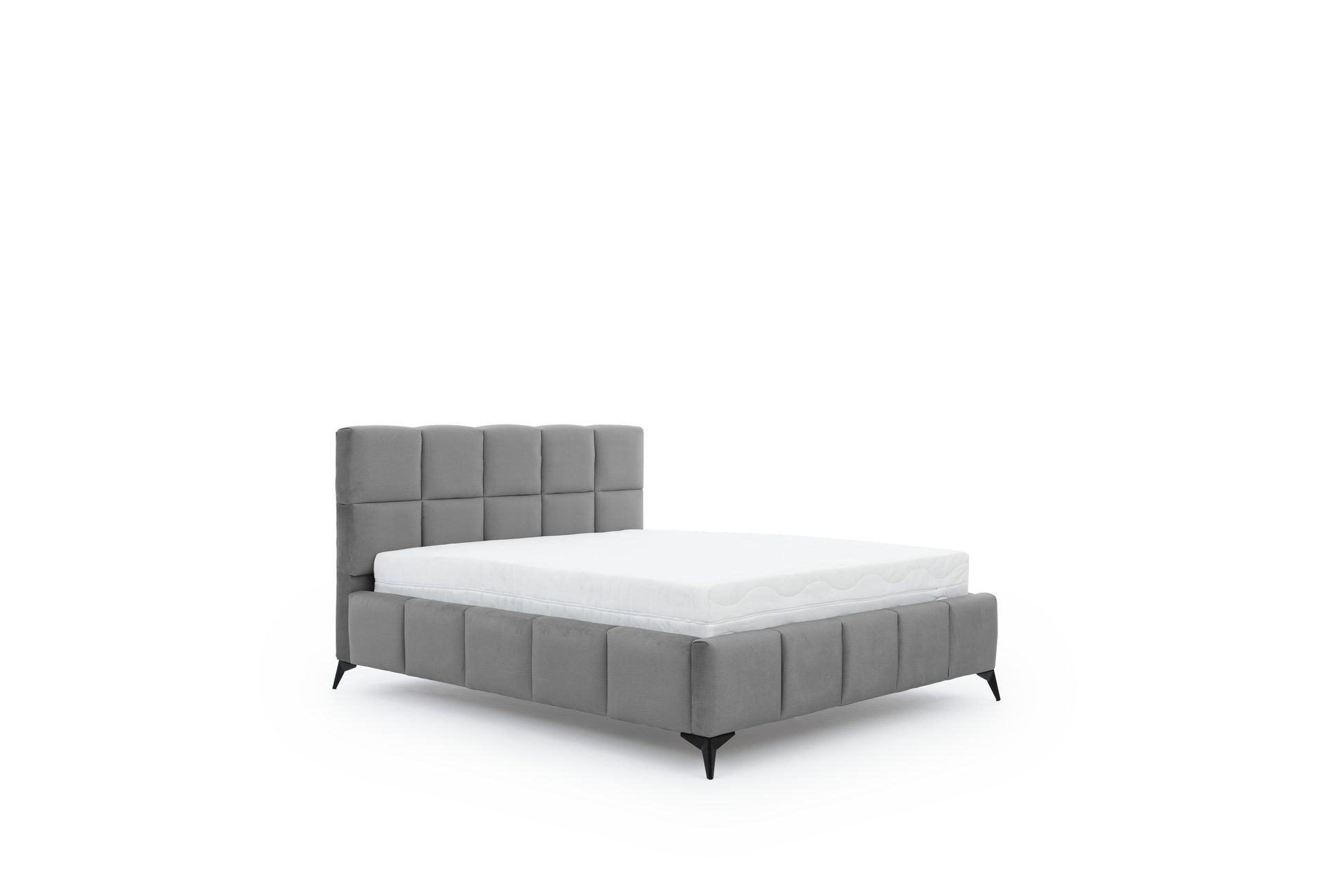 Kamble Sengeramme med Oppbevaring 180x200 cm - Grå - Møbler - Senger - Sengeramme & sengestamme
