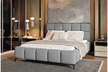 Kamble Sengeramme med Oppbevaring 180x200 cm - Grå - Møbler - Senger - Sengeramme & sengestamme