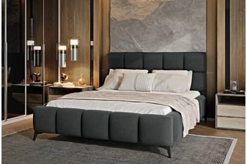 Kamble Sengeramme med Oppbevaring 180x200 cm - Grå - Møbler - Senger - Sengeramme & sengestamme