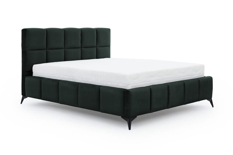 Kamble Sengeramme med Oppbevaring 180x200 cm - Grønn - Møbler - Senger - Sengeramme & sengestamme