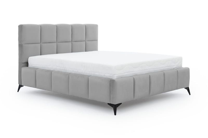 Kamble Sengeramme med Oppbevaring 180x200 cm - Lysegrå - Møbler - Senger - Sengeramme & sengestamme