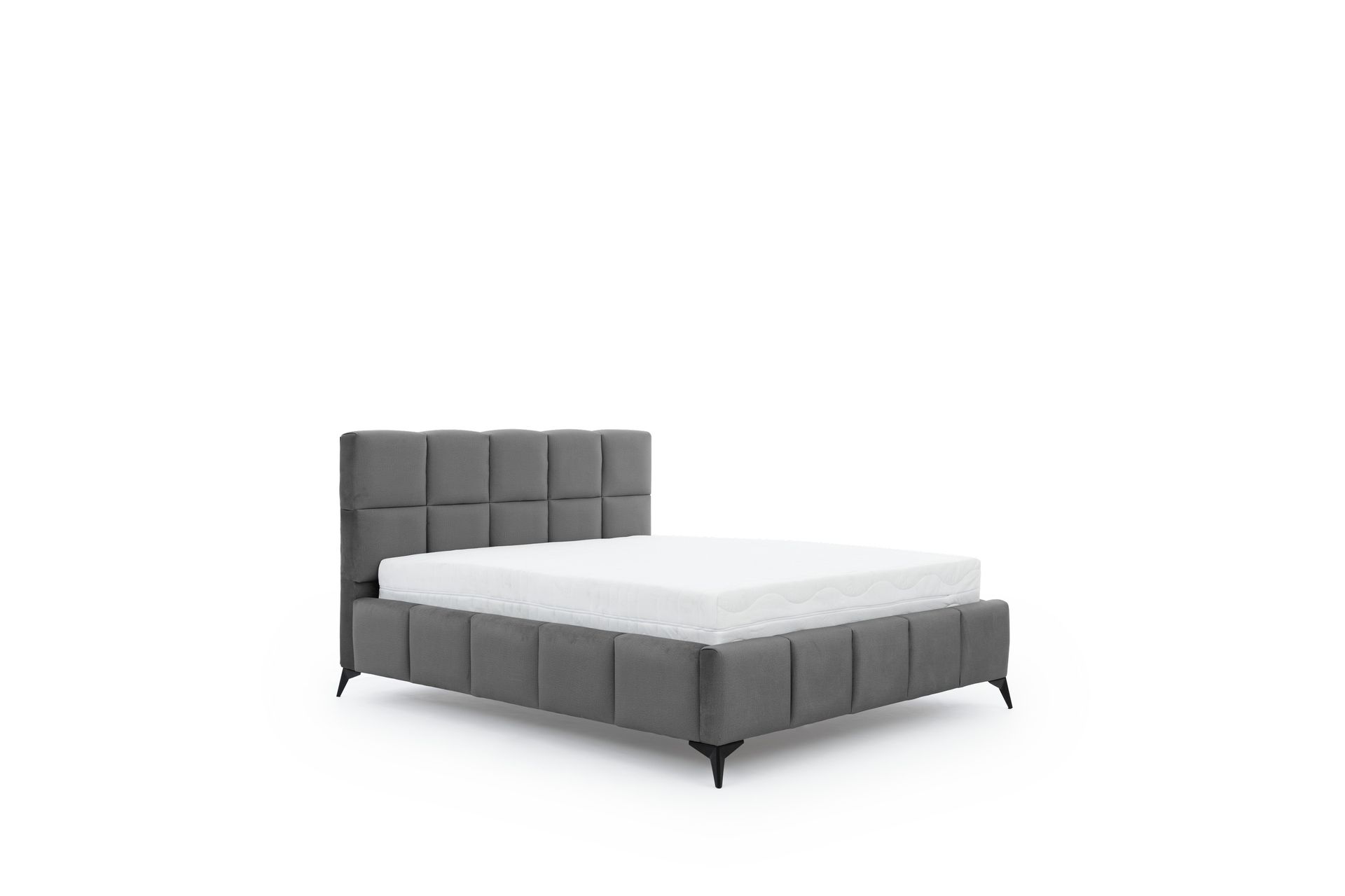 Kamble Sengeramme med Oppbevaring 180x200 cm - Mørkegrå - Møbler - Senger - Sengeramme & sengestamme