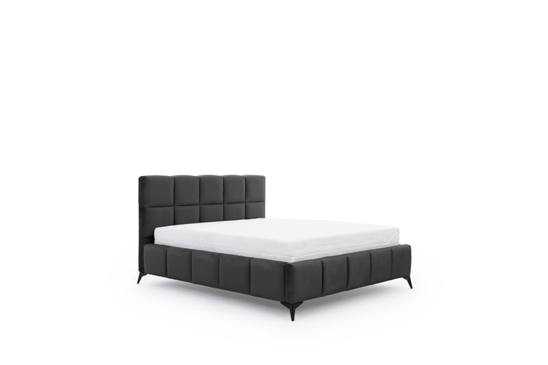 Kamble Sengeramme med Oppbevaring 180x200 cm - Mørkegrå - Møbler - Senger - Sengeramme & sengestamme