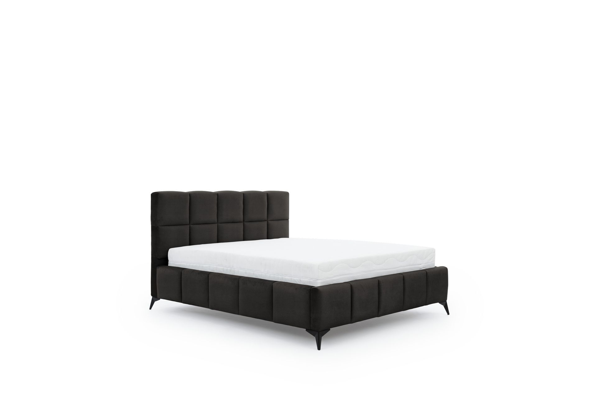 Kamble Sengeramme med Oppbevaring 180x200 cm - Mørkegrå - Møbler - Senger - Sengeramme & sengestamme