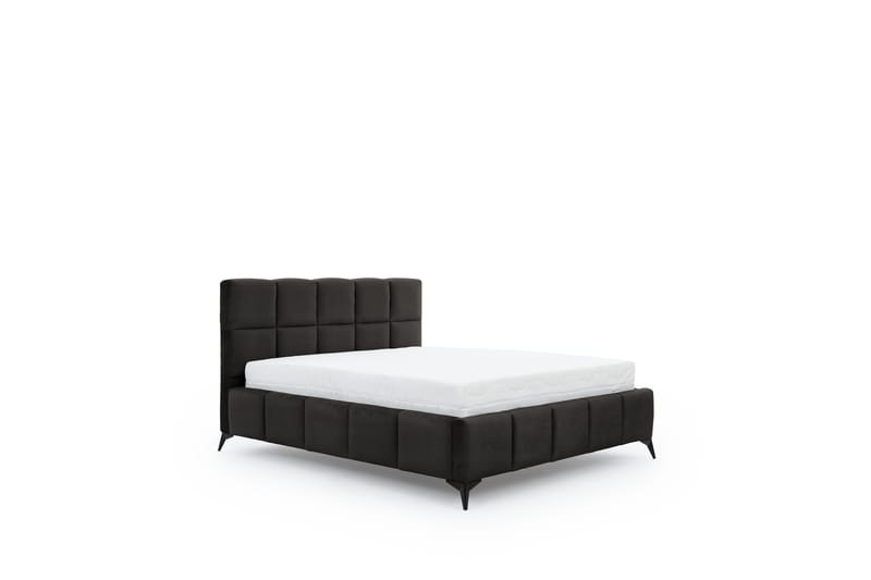 Kamble Sengeramme med Oppbevaring 180x200 cm - Mørkegrå - Møbler - Senger - Sengeramme & sengestamme