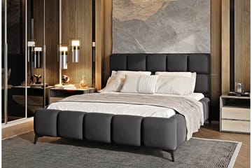 Kamble Sengeramme med Oppbevaring 180x200 cm - Mørkegrå - Møbler - Senger - Sengeramme & sengestamme