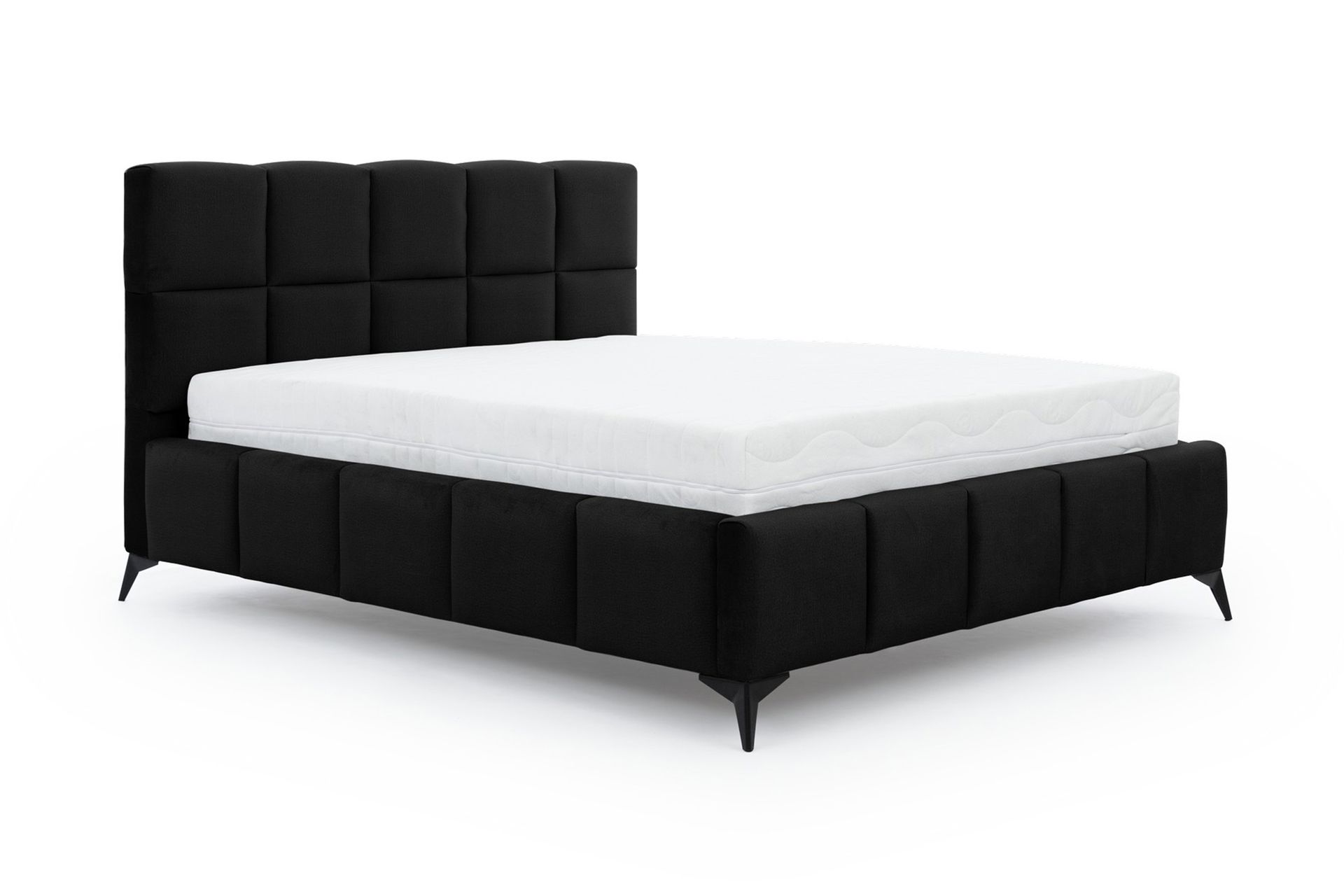 Kamble Sengeramme med Oppbevaring 180x200 cm - Svart - Møbler - Senger - Sengeramme & sengestamme