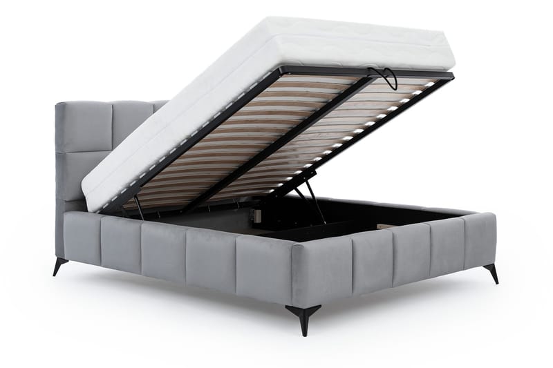 Kamble Sengeramme med Oppbevaring 180x200 cm - Turkis - Møbler - Senger - Sengeramme & sengestamme