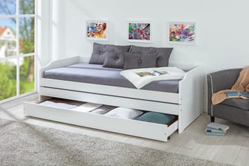 Kaulana Sengeramme 90x200 - Hvit - Møbler - Senger - Sengeramme & sengestamme