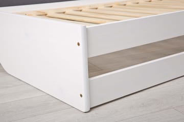 Kaulana Sengeramme 90x200 - Hvit - Møbler - Senger - Sengeramme & sengestamme