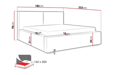 Knocklong Sengeramme 160x200 cm - Møbler - Senger - Sengeramme & sengestamme
