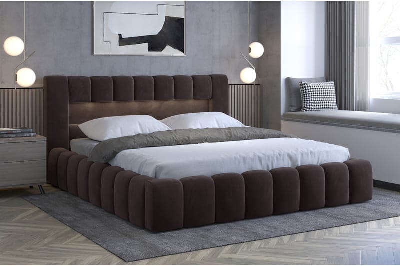 Lamica Sengeramme 180x200 cm - Brun - Møbler - Senger - Sengeramme & sengestamme