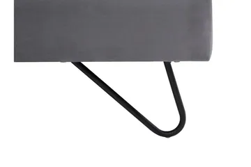Lannion Dobbeltseng 180 | 200 cm - Grå - Møbler - Senger - Sengeramme & sengestamme