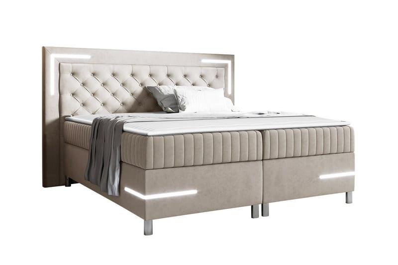 Lillsel Sengeramme 140x200 cm - Beige - Møbler - Senger - Sengeramme & sengestamme