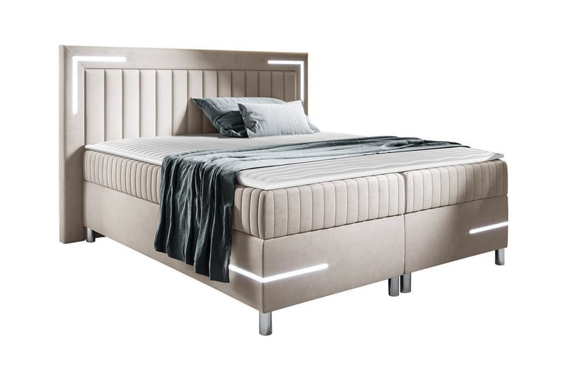 Lillsel Sengeramme 180x200 cm - Beige - Møbler - Senger - Sengeramme & sengestamme