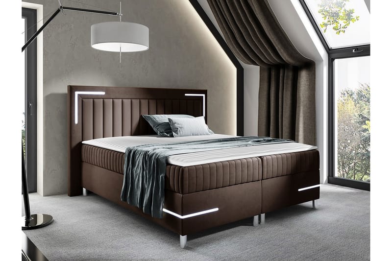 Lillsel Sengeramme 180x200 cm - Mørkebrun - Møbler - Senger - Sengeramme & sengestamme