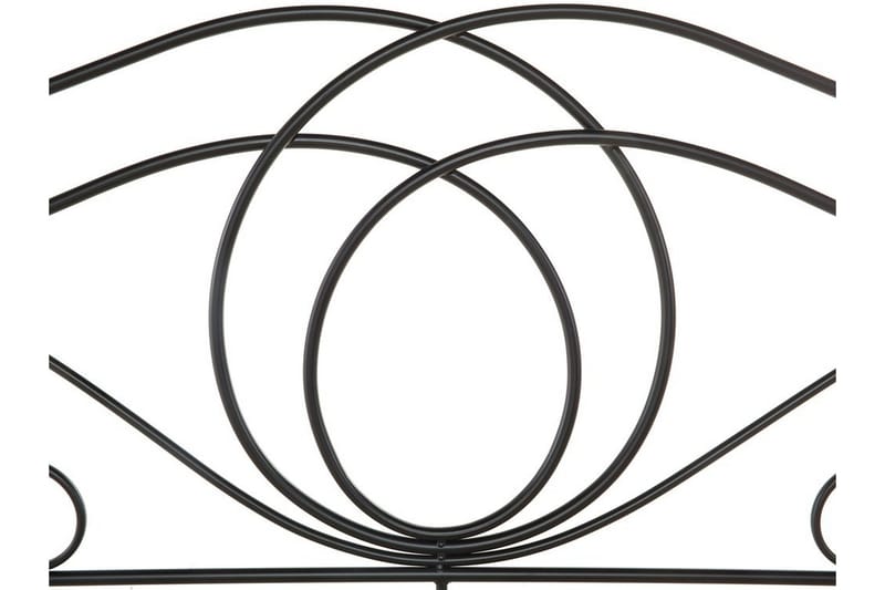 Lyra Dobbeltseng 180 | 200 cm - Svart - Møbler - Senger - Sengeramme & sengestamme