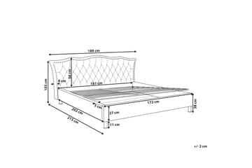 Metz Dobbeltseng 160 | 200 cm - Hvit - Møbler - Senger - Sengeramme & sengestamme
