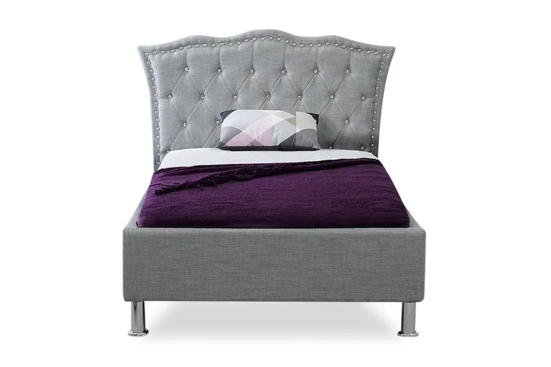 Metz Dobbeltseng 90 | 200 cm - Grå - Møbler - Senger - Sengeramme & sengestamme