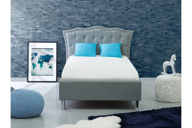 Metz Dobbeltseng 90 | 200 cm, Grå