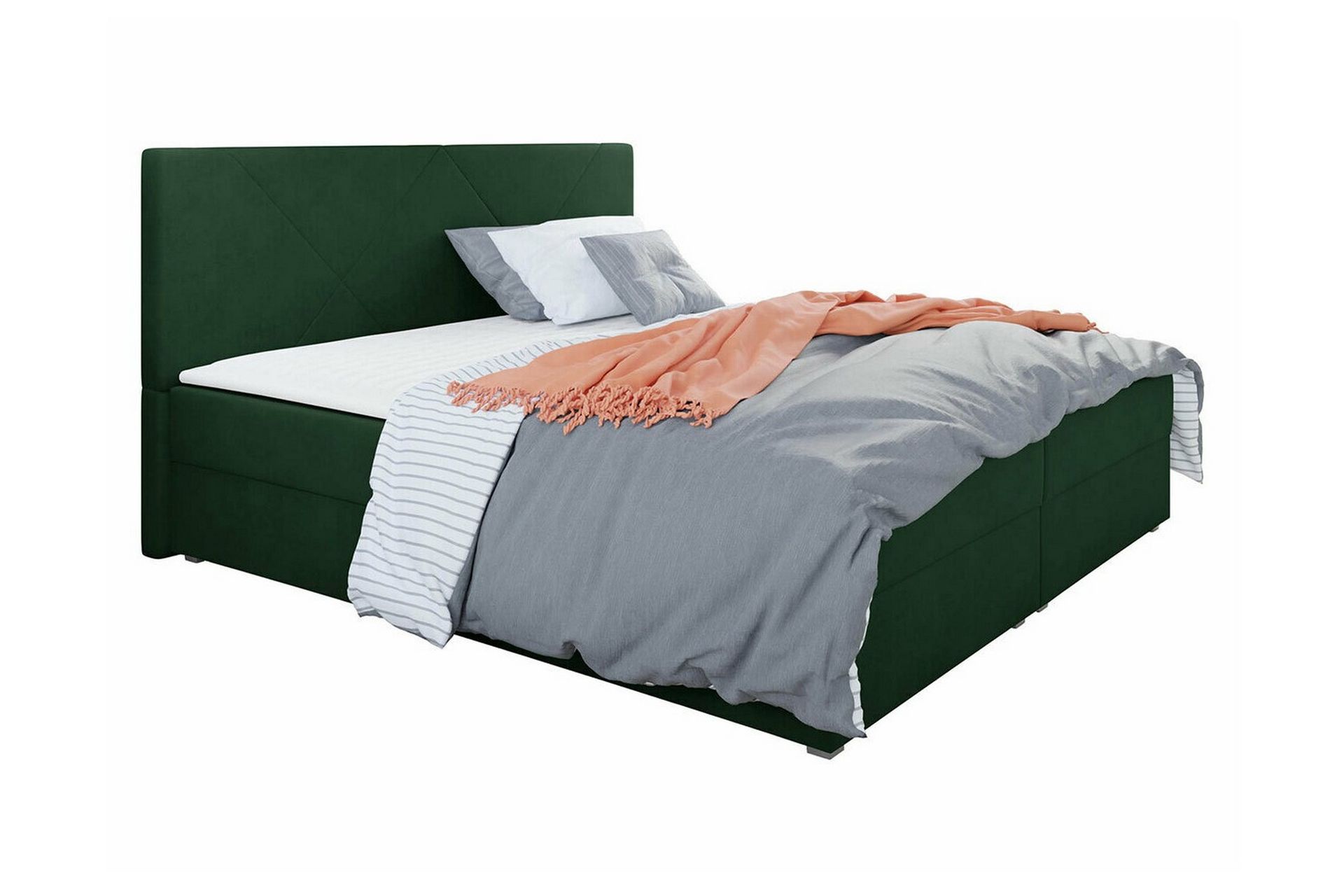Midfeld Sengeramme 180x200 cm - Mørkegrønn - Møbler - Senger - Sengeramme & sengestamme