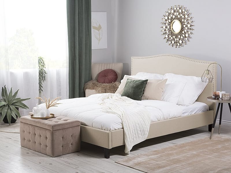 Montpellier Dobbeltseng 180 | 200 cm - Beige - Sengeramme & sengestamme