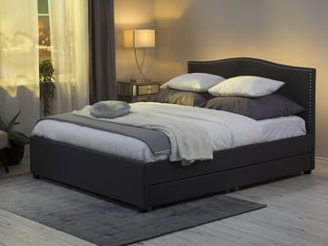Montpellier Dobbeltseng 180 | 200 cm - Grå - Møbler - Senger - Sengeramme & sengestamme