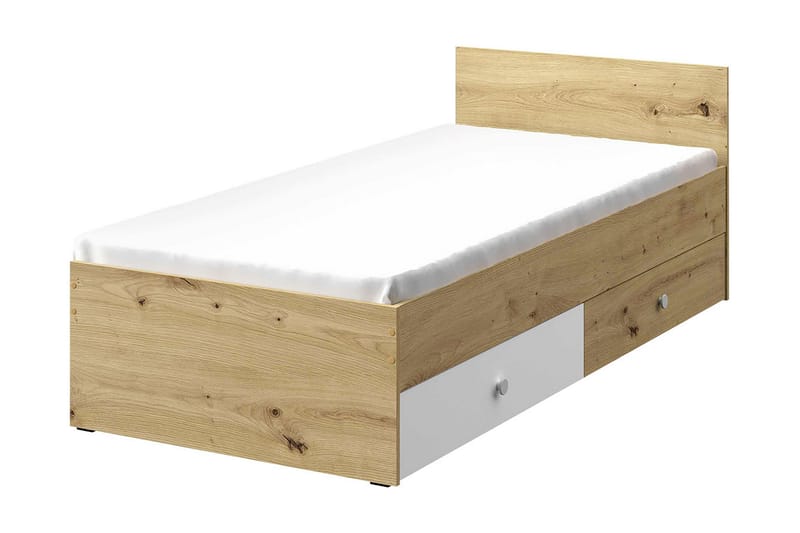 Nero Sengeramme 94x204 cm - Natur/Hvit - Møbler - Senger - Sengeramme & sengestamme