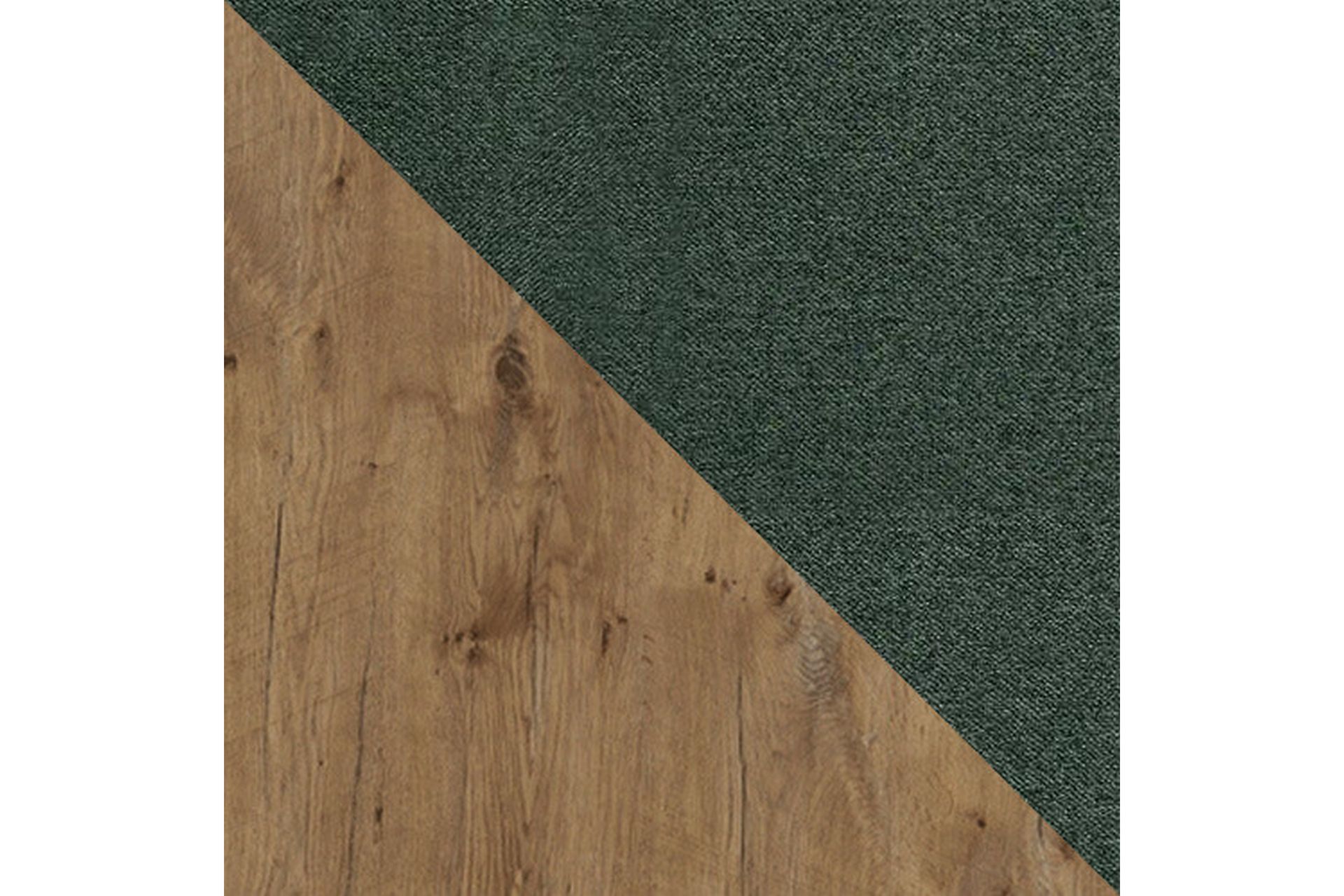 Oberting Sengeramme 160x200 cm - Grønn/Valnøtt - Møbler - Senger - Sengeramme & sengestamme