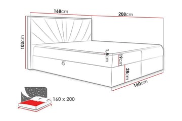 Oberting Sengeramme 160x200 cm - Møbler - Senger - Sengeramme & sengestamme