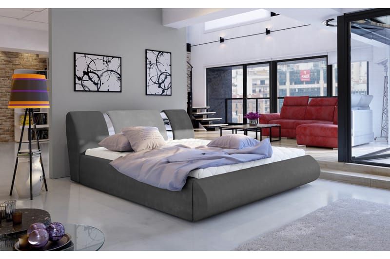 Perow Sengeramme 180x200 cm, Grå