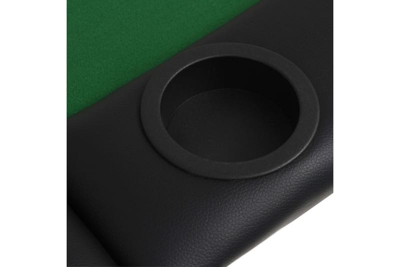 Pokerbord 9 spillere sammenleggbar 3-delt oval grønn - Møbler - Senger - Sengeramme & sengestamme