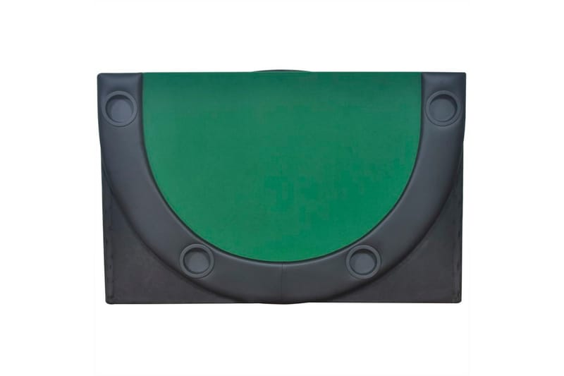 Pokerbord sammenleggbar bordplate 10 spillere grønn - Møbler - Senger - Sengeramme & sengestamme