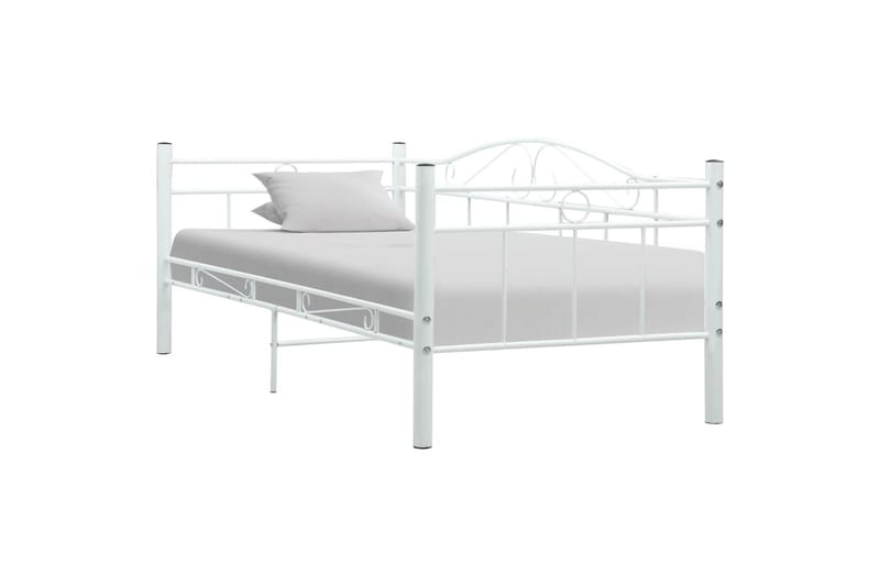 Ramme til dagseng hvit metall 90x200 cm - Møbler - Senger - Sengeramme & sengestamme