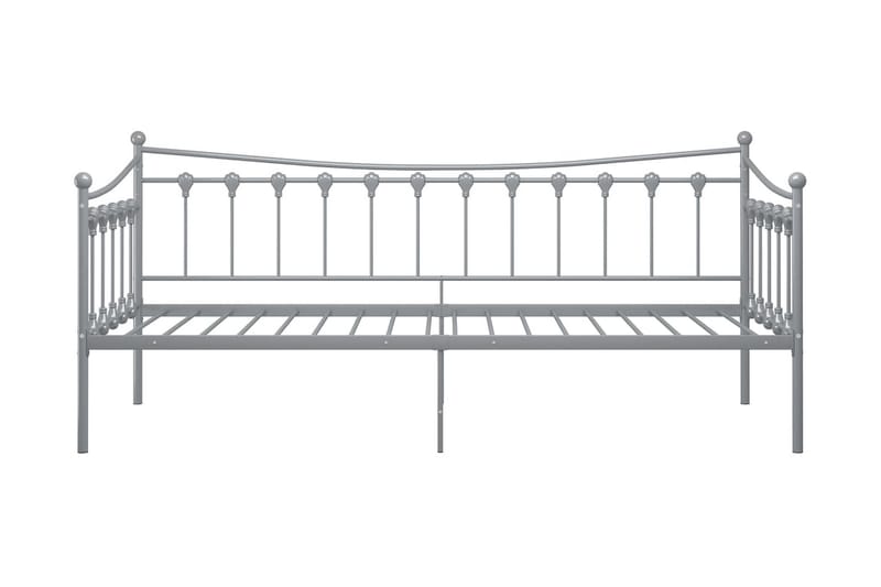 Ramme til sovesofa grå metall 90x200 cm - Grå - Møbler - Senger - Sengeramme & sengestamme
