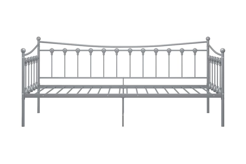 Ramme til sovesofa grå metall 90x200 cm - Grå - Sengeramme & sengestamme