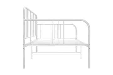 Ramme til sovesofa hvit metall 90x200 cm - Hvit - Møbler - Senger - Sengeramme & sengestamme