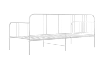 Ramme til sovesofa hvit metall 90x200 cm - Hvit - Møbler - Senger - Sengeramme & sengestamme