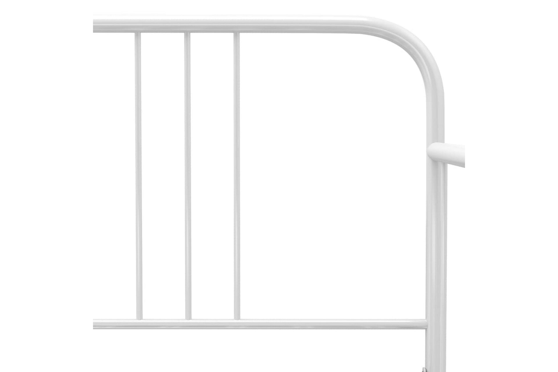 Ramme til sovesofa hvit metall 90x200 cm - Hvit - Møbler - Senger - Sengeramme & sengestamme