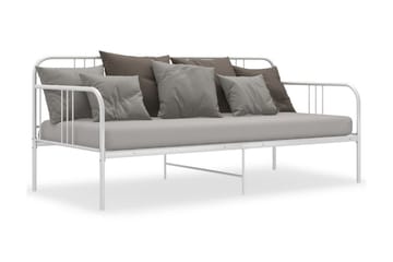 Ramme til sovesofa hvit metall 90x200 cm - Hvit - Møbler - Senger - Sengeramme & sengestamme