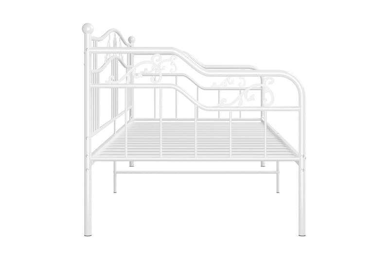 Ramme til sovesofa hvit metall 90x200 cm - Hvit - Møbler - Senger - Sengeramme & sengestamme