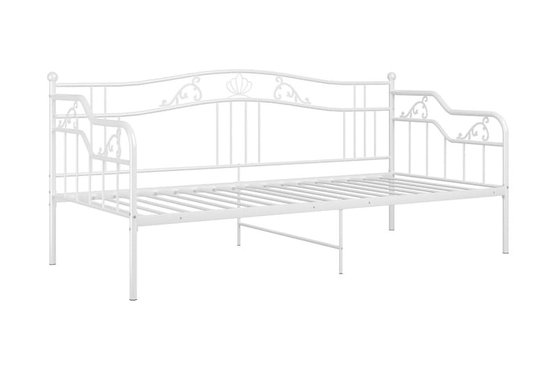 Ramme til sovesofa hvit metall 90x200 cm - Hvit - Møbler - Senger - Sengeramme & sengestamme