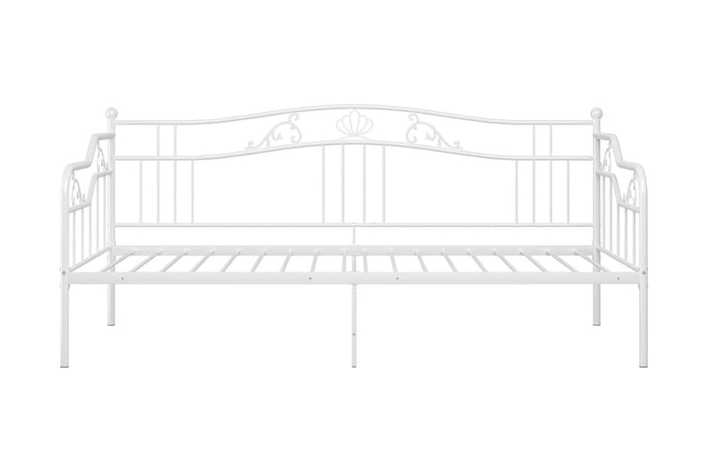 Ramme til sovesofa hvit metall 90x200 cm - Hvit - Møbler - Senger - Sengeramme & sengestamme