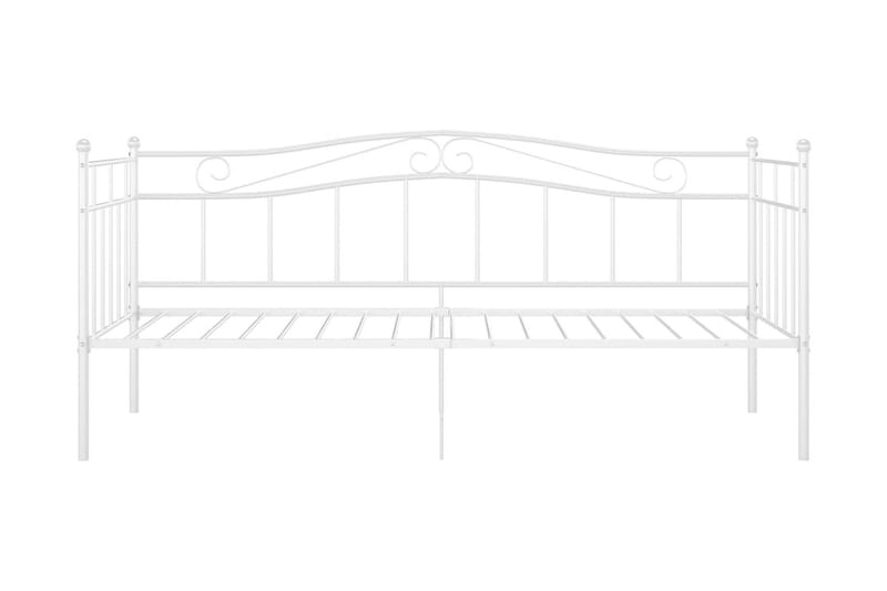 Ramme til sovesofa hvit metall 90x200 cm - Hvit - Møbler - Senger - Sengeramme & sengestamme