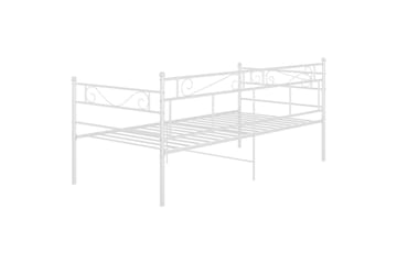Ramme til sovesofa hvit metall 90x200 cm - Hvit - Møbler - Senger - Sengeramme & sengestamme