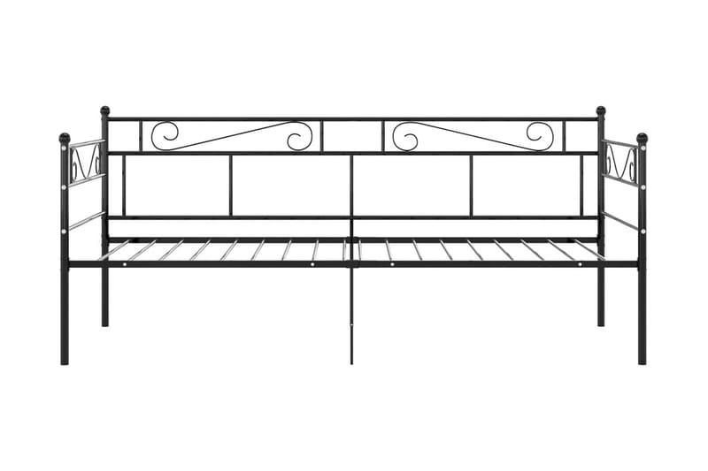 Ramme til sovesofa svart metall 90x200 cm - Svart - Møbler - Senger - Sengeramme & sengestamme