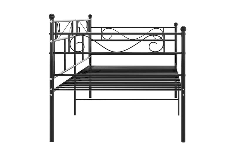 Ramme til sovesofa svart metall 90x200 cm - Svart - Møbler - Senger - Sengeramme & sengestamme