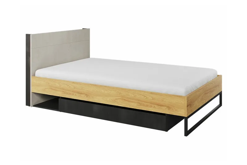 Rathmore Sengeramme 120x200 cm, Mørkegrå