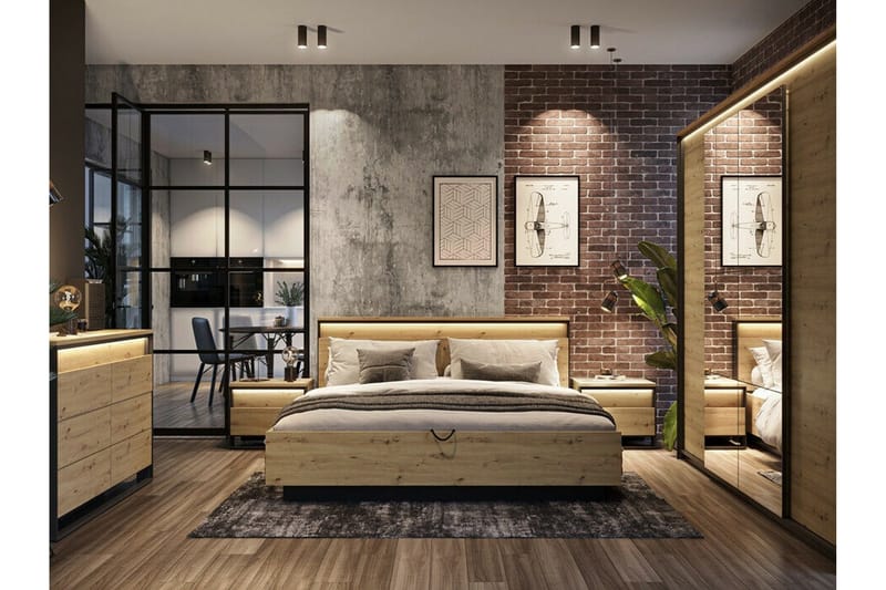 Rathmore Sengeramme 160x200 cm - Svart - Møbler - Senger - Sengeramme & sengestamme